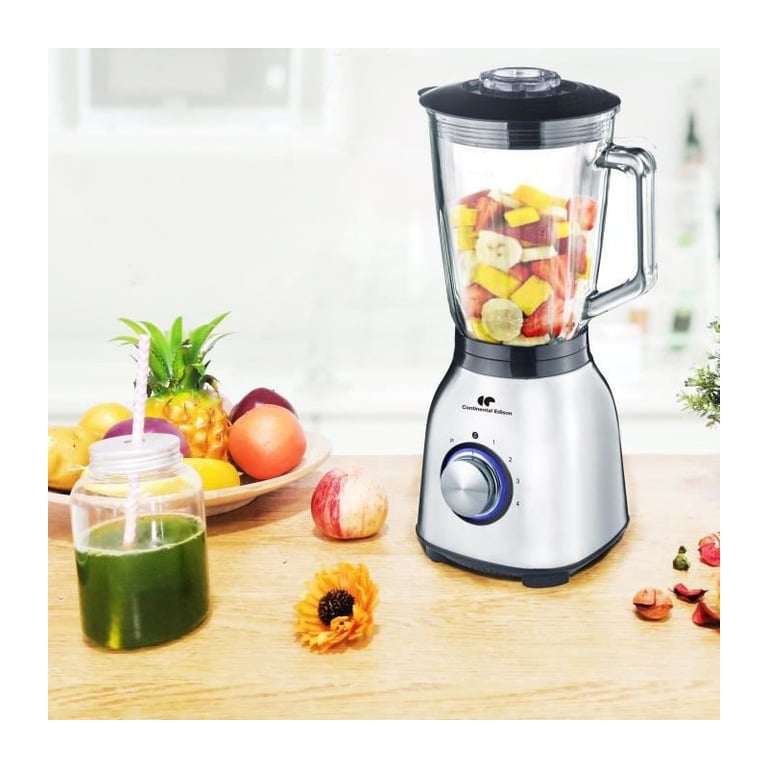 Blender CONTINENTAL EDISON CEBL1000IN Inox Bol en verre - vue 4