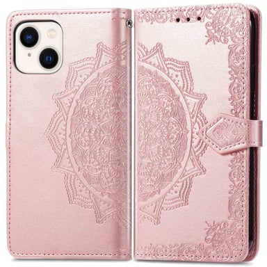 imoshion Etui de télephone Mandala pour Apple iPhone 14 / 13 - Rose Doré