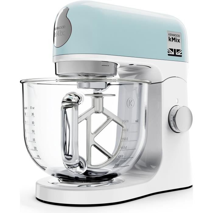 Robot pâtissier multifonction KENWOOD KMX754PP Moteur professionnel 2 sorties pour accessoires Bol en verre avec - vue 7