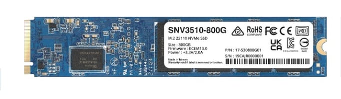 Synology SNV3510 800 Go M.2 PCI Express 3.0 NVMe