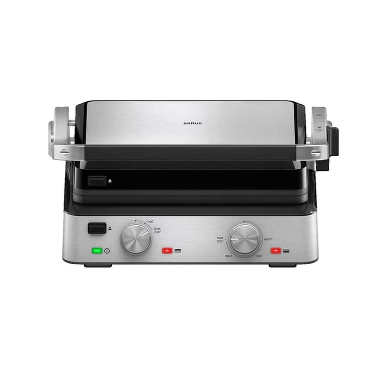 Gril contact Braun 2000 watts en acier inoxydable - vue 3
