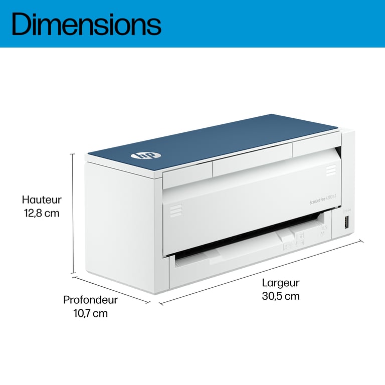 HP Scanjet Pro 4200 s1 Scanner de documents Recto verso 216 x 5842 mm 1200 dpi x 1200 dpi jusqu'à 40 ppm mono / jusqu'à 40 ppm couleur Chargeur automatique de documents 50... - vue 3