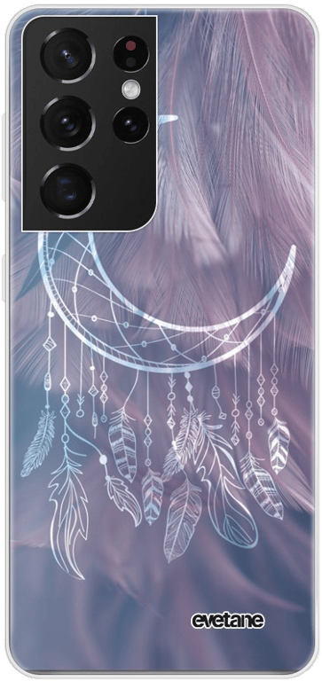 Evetane Coque compatible avec Samsung Galaxy S21 Ultra 5G souple silicone solide ultra resistant fin