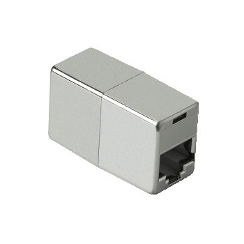 Hama 2 x 8p8c (RJ 45) Accoppiatore RJ-45 Grigio
