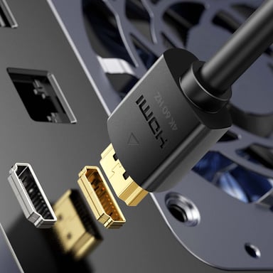 Swissten Cable HDMI 2.0 4K 60Hz TV, oro, 1m Negro