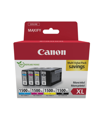 CANON PGI-1500XL BK/C/M/Y CARTUCHO DE TINTA Value Pack - 9182B010