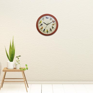 Reloj canto de pájaros Madera Herzberg HG03701