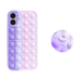 Custodia Popping Bubble per Apple iPhone 12 mini, Rosa Viola