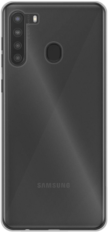 Coque silicone unie compatible Transparent Samsung Galaxy A21S