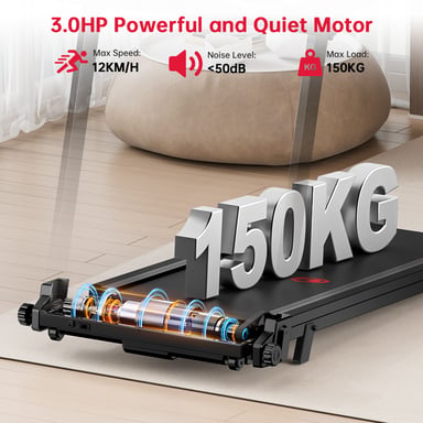 Cinta de correr plegable Q8, velocidad 1-12 km/h, inclinación manual del 5%