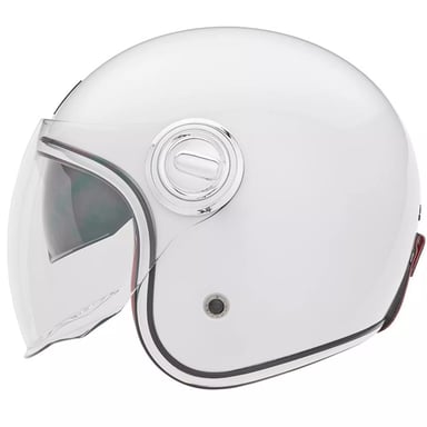 Casque Jet Heritage NOX Blanc perle, taille M