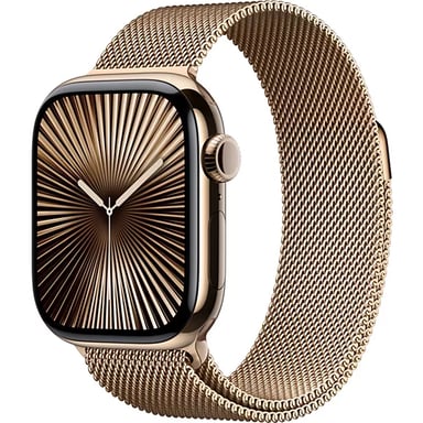 Apple Watch Series 10 OLED 42 mm Digital 374 x 446 Pixeles Pantalla táctil 4G Oro Wifi GPS (satélite)
