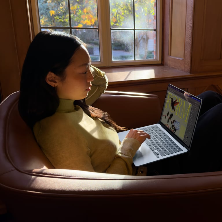 Apple Macbook Air 13 SSD RAM Puce M5 CPU 10 cœurs GPU 8 cœurs ciel - vue 5