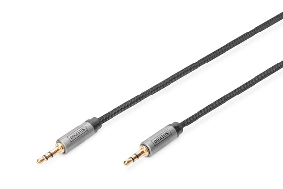 Digitus Cavo di collegamento audio, jack maschio da 3,5 mm a jack maschio da 3,5 mm