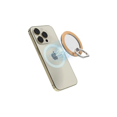 Support magnétique pour téléphone iRing - MagSafe - iPhone - Or rose