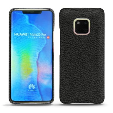 Funda de piel Huawei Mate 20 Pro - Tapa trasera - Negro - Piel granulada