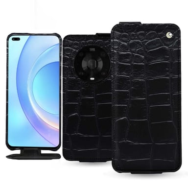 Housse cuir Honor Magic4 Pro -  - Noir - Cuir Abaca