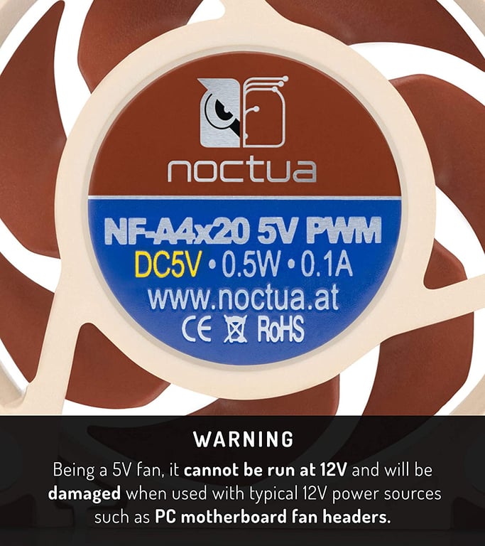 Noctua NF-A4X20 5V PWM système de refroidissement d'ordinateur Boitier PC Ventilateur 4 cm