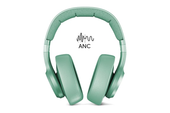 Fresh 'n Rebel Clam ANC Auriculares con y sin cable Diadema Llamadas/Música Micro-USB Bluetooth Color Menta