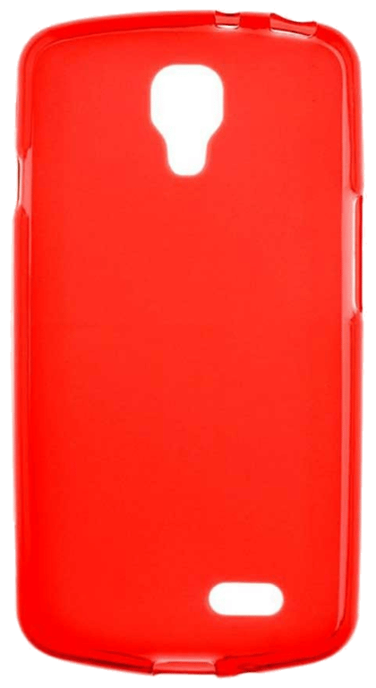Coque silicone unie compatible Givré Rouge LG F70