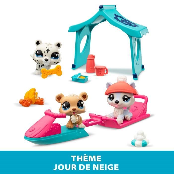 Pack a theme 3 Pets - Littlest Pet Shop Neige - Animaux et accessoires - Neuf