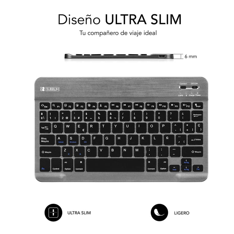 SUBBLIM TECLADO SMART BLUETOOTH QWERTY Espagnole Neuf - vue 3