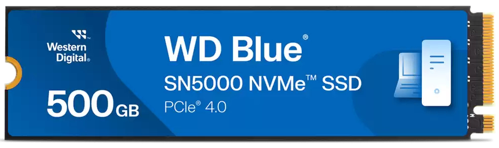 Western Digital Blue SN5000 500 Go M.2 PCI Express 4.0 NVMe 3D TLC NAND - Neuf