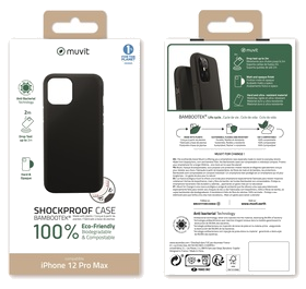 Muvit For Change Bambootek Renforcee 2M Noire: Apple Iphone 12 Pro Max