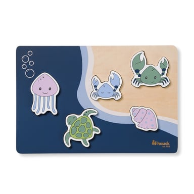 N Fit Sea Puzzle educativo de madera para niños
