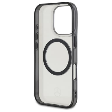 Étui Mercedes pour iPhone 16 Pro  Max 6.9'' transparent étui rigide Printed logo MagSafe