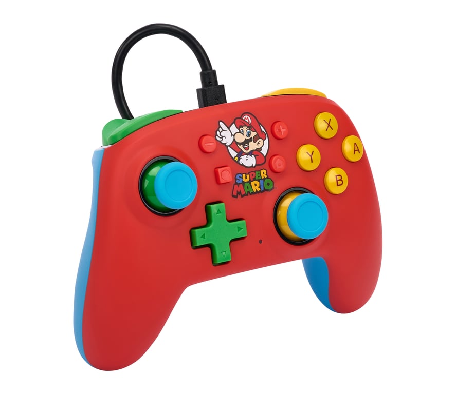 PowerA NSGP0123-01 accessoire de jeux vidéo Multicolore USB Manette de jeu Analogique Nintendo Switch - Neuf