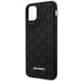 Coque Silicone iPhone 11 Texturé Monogram 3D Ultra Résistant Noir