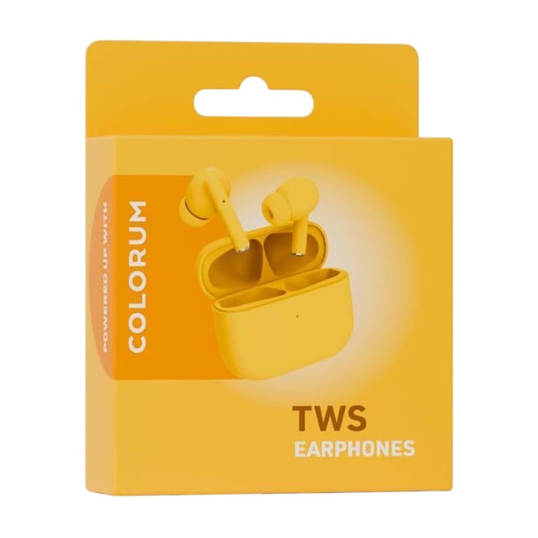 Écouteurs TWS Intra auriculaires Bluetooth 5.3 avec Réduction de Bruit Jaune Neuf - vue 2