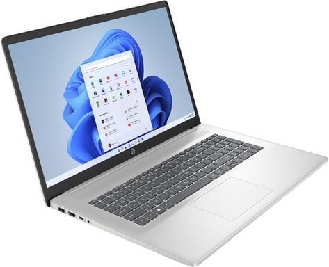 HP 17-cp0018nf AMD Ryzen™ 5 5500U Portátil 43,9 cm (17.3'') Full HD 8 GB DDR4-SDRAM 512 GB SSD Wi-Fi 5 (802.11ac) Windows 11 Home Plata