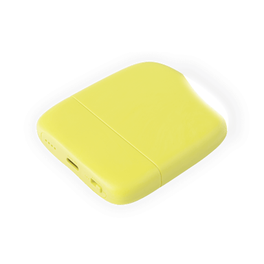 Batterie Externe XOOPAR 5000 mAh - Lumière Tactile Intégrée - Jaune