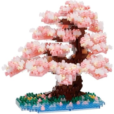 Figurita en ladrillos - NANOBLOCK - Flor de cerezo Deluxe - 990 piezas