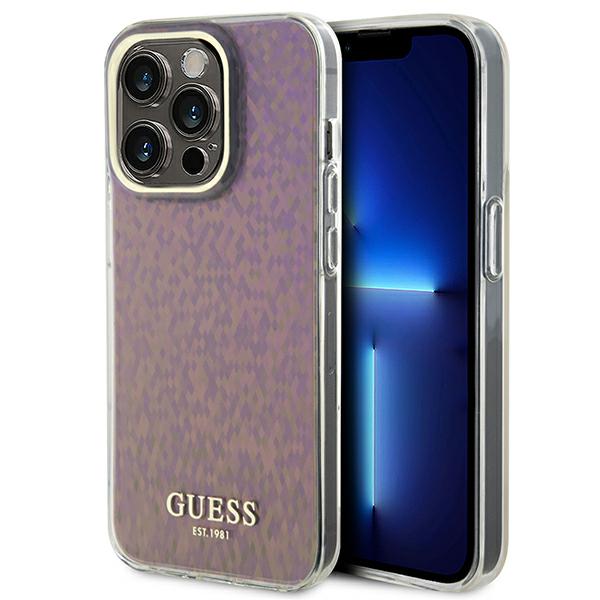 Guess Étui Faceted Mirror Disco pour iPhone 15 Pro Max