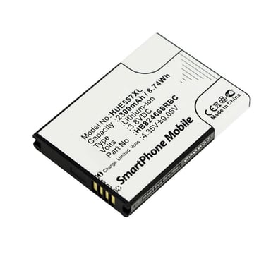 CoreParts MOBX-HU-BAT0036 ricambio per cellulare Batteria Nero, Grigio (Battery 8.7Wh, Li-ion, 3.7V - 2300mAh for Huawei Mobile - 8.7Wh, Li-ion, 3.7V 2300mAh, HUAWEI501HW 502HW 504HW 505HW E5577 ebs-937 - Warranty: 12M)