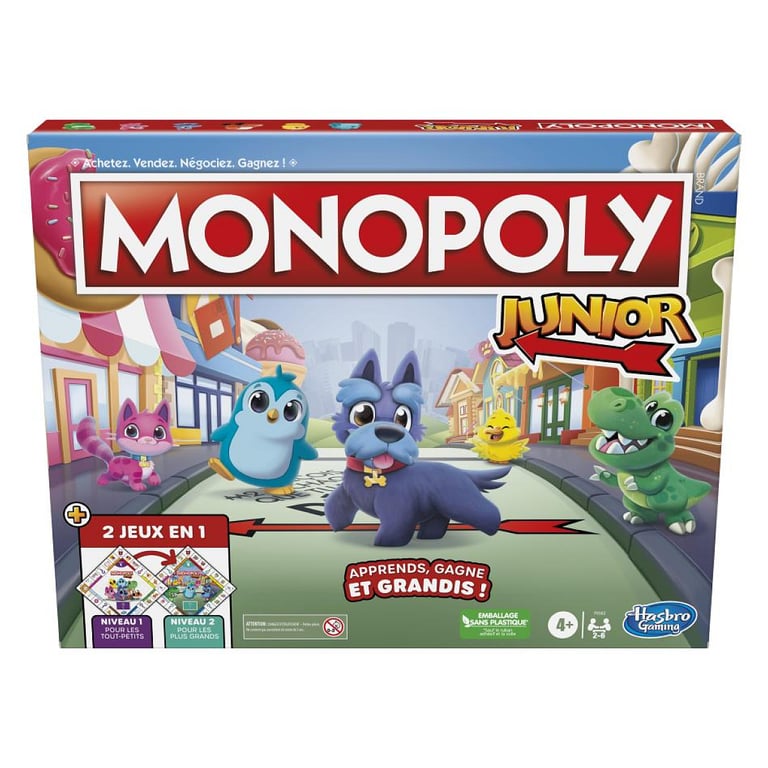 Monopoly Junior - Jeu éducatif pour enfants de HASBRO - Neuf