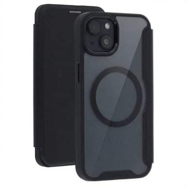 imoshion Bookcase transparente avec MagSafe pour Apple iPhone 14 / 13 - Noir