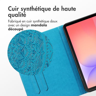 imoshion Coque tablette pour Samsung Galaxy Tab S9 11.0 pouces / S10 Lite / S10 FE / S9 FE 10.9 pouces - Turquoise