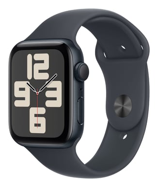 Apple Watch SE OLED 44 mm Numérique 368 x 448 pixels Écran tactile Noir Wifi GPS (satellite)