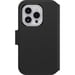 Etui Strada Coque pour iPhone 14 Pro Max, Antichoc, anti-chute, cuir de qualité, 2 porte-cartes, supporte 3 x plus de chutes que la norme militaire - Noir