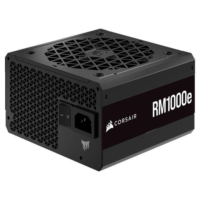 CORSAIR - RM1000e - Bloc d'alimentation - 1000 Watts - ATX 3.0 Silencieuse - Certifié 80 PLUS Gold - (CP-9020264-EU) - Neuf