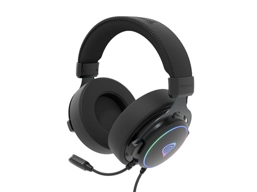 GENESIS Neon 764 Casque Avec fil Arceau Gaming USB Type-A Noir