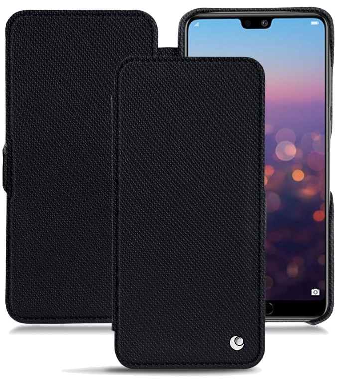 Housse cuir Huawei P20 Pro - Rabat horizontalNoir