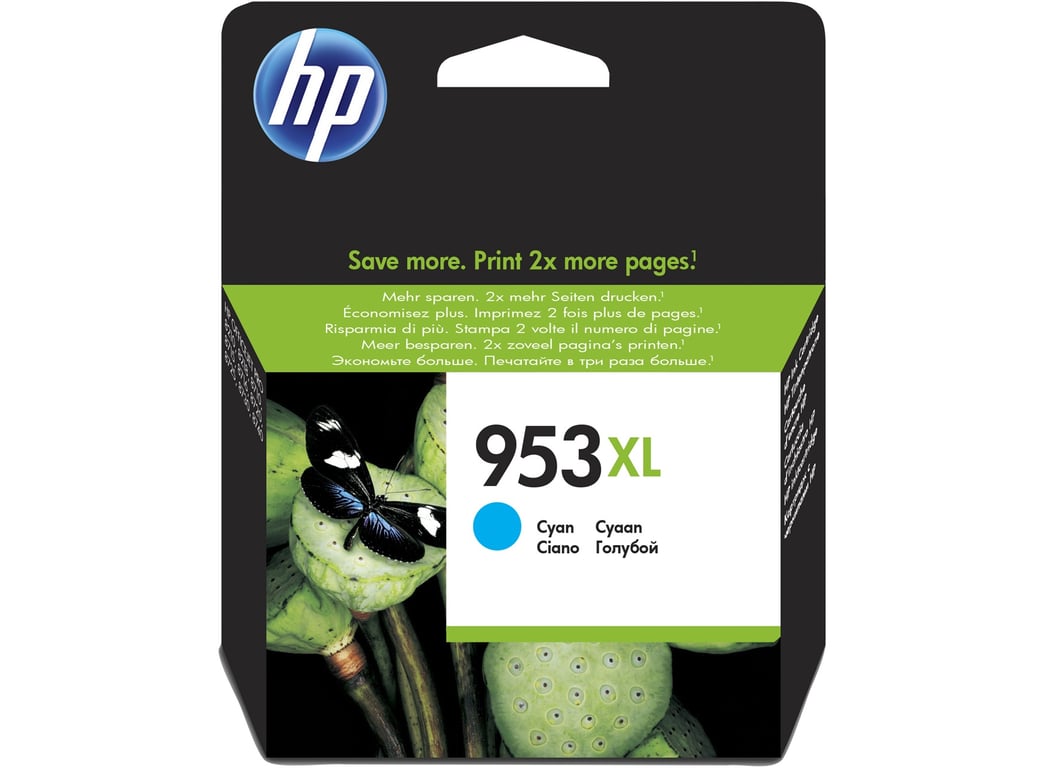 HP 953XL - Cartouche d'encre (haute, prend en charge OfficeJet Pro AiO 8210/8218/8710 / 8715 AIO) imprimantes, cyan - Neuf
