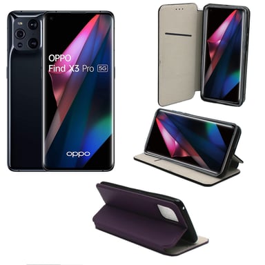 OPPO Find X3 Pro 5G Etui / Housse pochette protection violet