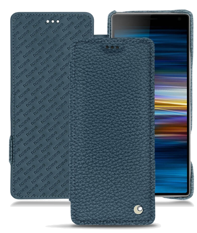 Housse cuir Sony Xperia 10 Plus - Rabat horizontalBleu