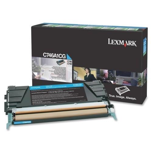 Lexmark Cyan C746A1CG - vue 2